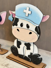Load image into Gallery viewer, Animal Hats Professions Interchangeable File SVG, add on Fireman, Construction, Nurse, Coach, Police, Pilot, Glowforge, LuckyHeartDesignsCo
