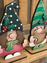 Load image into Gallery viewer, Gnome Eyes Christmas Standing File SVG, Rudolph, Elf, Snowman, Girl, Boy, Glowforge, LuckyHeartDesignsCo
