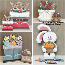 Load image into Gallery viewer, Mouse Christmas For The Flower Basket Interchangeable File SVG, TINY Mice, Santa, Candy Cane, Tiered Tray, Glowforge, LuckyHeartDesignsCo
