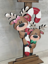 Load image into Gallery viewer, Reindeer Candy Cane Birdhouse Interchangeable File SVG, Presents, Santa, Rudolph Seasonal Holiday, Glowforge, Laser, LuckyHeartDesignsCo
