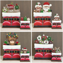 Load image into Gallery viewer, Santa Boots Flower Basket Interchangeable File SVG, TINY, Christmas, Presents, Seasonal, Holiday, Glowforge, LuckyHeartDesignsCo
