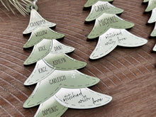 Load image into Gallery viewer, Patchwork Tree Family Christmas Ornament File SVG, Glowforge Holiday, Mom, Dad, Grandparent, LuckyHeartDesignsCo
