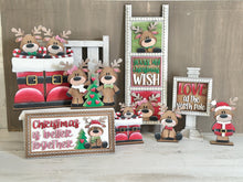 Load image into Gallery viewer, Reindeer Couple Christmas Standing Sign File SVG, Santa, Love, Tree, Candy Cane, Present Rudolph, Centerpiece glowforge LuckyHeartDesignsCo
