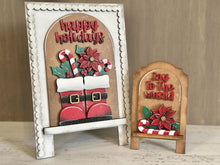 Load image into Gallery viewer, Christmas Foliage Tall Arch Sign Interchangeable File SVG, TINY, INSERT only, Holly, Glowforge, Holiday, Tiered Tray LuckyHeartDesignsCo
