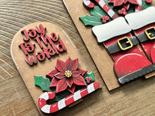 Load image into Gallery viewer, Christmas Foliage Tall Arch Sign Interchangeable File SVG, TINY, INSERT only, Holly, Glowforge, Holiday, Tiered Tray LuckyHeartDesignsCo
