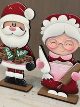 Load image into Gallery viewer, Santa Mrs. Claus Cookies, Christmas Standing File SVG, Cookies, Couple, Bakery, Tiered Tray, Centerpiece glowforge LuckyHeartDesignsCo

