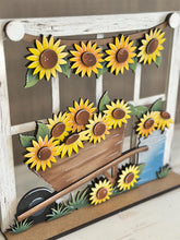 Load image into Gallery viewer, Window Holiday Door Sign Interchangeable File, SVG, Standing Farm Christmas, Halloween, Fall, Valentine, Seasonal Home Welcome, glowforge
