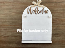 Load image into Gallery viewer, Arch Sign Holiday Door Sign Interchangeable File, SVG Christmas, Easter, Halloween, Fall, Winter, Seasonal, Home, Welcome, glowforge
