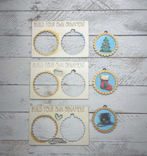 Load image into Gallery viewer, Round Ornament Pop Out Christmas Craft File SVG, Gift, Build Your Own, Holiday, Stocking, Tree Kids Craft, Glowforge, LuckyHeartDesignsCo
