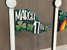 Load image into Gallery viewer, St. Patrick's Day Flag Interchangeable File SVG, Lucky, Clover, Leprechaun, Highland, Seasonal, Holiday, Glowforge, LuckyHeartDesignsCo
