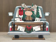 Load image into Gallery viewer, Moose Holiday Door Sign Interchangeable File, SVG, Christmas, Snow, Letters for Santa, Mail, Santa, Holly Seasonal Home Welcome, glowforge
