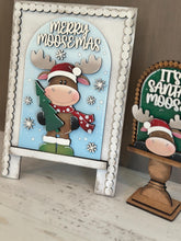 Load image into Gallery viewer, Moose Christmas Tall Arch Sign Interchangeable File SVG, TINY, INSERT only, Tree, Santa, Christmas, Glowforge, Holiday, LuckyHeartDesignsCo

