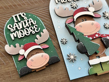 Load image into Gallery viewer, Moose Christmas Tall Arch Sign Interchangeable File SVG, TINY, INSERT only, Tree, Santa, Christmas, Glowforge, Holiday, LuckyHeartDesignsCo
