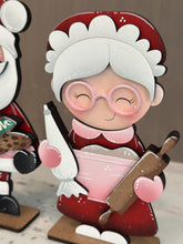 Load image into Gallery viewer, Santa Mrs. Claus Cookies, Christmas Standing File SVG, Cookies, Couple, Bakery, Tiered Tray, Centerpiece glowforge LuckyHeartDesignsCo
