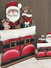 Load image into Gallery viewer, Santa Workshop Flower Basket Interchangeable File SVG, TINY Toys, Teddy Football Santa, Christmas Tiered Tray Glowforge, LuckyHeartDesignsCo
