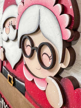 Load image into Gallery viewer, Christmas Together Holiday Door Sign Interchangeable File, SVG, Mrs. Claus, Love, Heart, Santa, Holly Seasonal Home Welcome, glowforge
