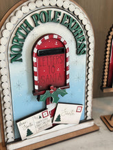 Load image into Gallery viewer, Santa Mail Tall Arch Sign Interchangeable File SVG, TINY, INSERT only, Holly, Mailbox, Glowforge, Holiday, Tiered Tray LuckyHeartDesignsCo
