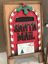 Load image into Gallery viewer, Santa Mail Tall Arch Sign Interchangeable File SVG, TINY, INSERT only, Holly, Mailbox, Glowforge, Holiday, Tiered Tray LuckyHeartDesignsCo
