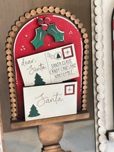 Load image into Gallery viewer, Santa Mail Tall Arch Sign Interchangeable File SVG, TINY, INSERT only, Holly, Mailbox, Glowforge, Holiday, Tiered Tray LuckyHeartDesignsCo
