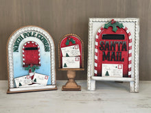 Load image into Gallery viewer, Santa Mail Tall Arch Sign Interchangeable File SVG, TINY, INSERT only, Holly, Mailbox, Glowforge, Holiday, Tiered Tray LuckyHeartDesignsCo
