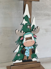 Load image into Gallery viewer, Moose Winter Christmas for the Birdhouse Interchangeable File SVG, Santa, Seasonal, Holiday Shapes, Glowforge, Laser, LuckyHeartDesignsCo
