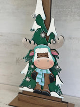 Load image into Gallery viewer, Moose Winter Christmas for the Birdhouse Interchangeable File SVG, Santa, Seasonal, Holiday Shapes, Glowforge, Laser, LuckyHeartDesignsCo
