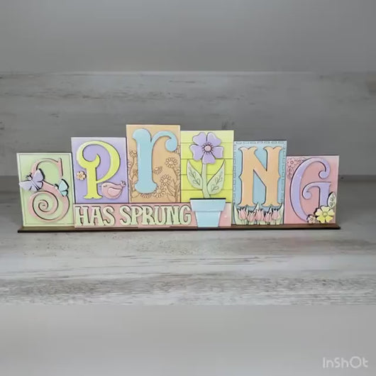 Honey Sweet Standing Reversible Letter Block File SVG, Summer Bumble Bee, Tiered Tray Glowforge, LuckyHeartDesignsCo