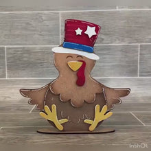 Load and play video in Gallery viewer, Chicken Animal Hats Interchangeable MINI File SVG, Seasonal Leaning sign, Holiday, Farm Tiered Tray Glowforge, LuckyHeartDesignsCo
