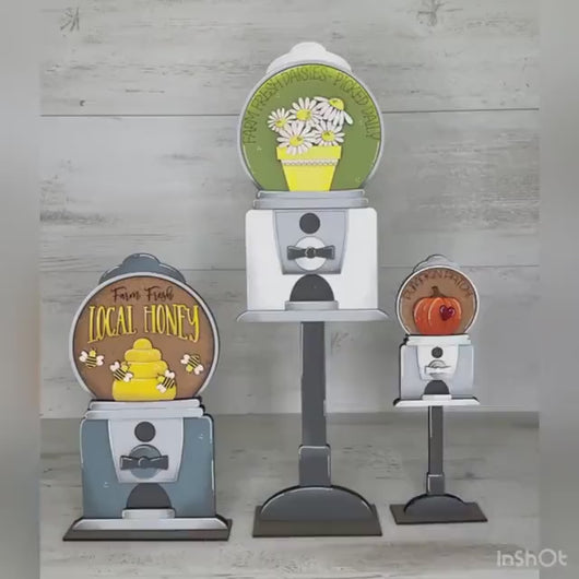 Gum ball Machine for Snow Globe Interchangeable SVG, Seasonal, Holiday, Glowforge, Gumball LuckyHeartDesignsCo