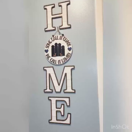 Home Letters for Large Wall Sign File SVG, Glowforge Shiplap, LuckyHeartDesignsCo