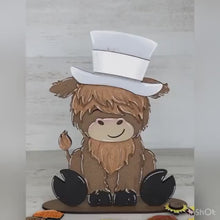 Load and play video in Gallery viewer, Holiday Interchangeable Animal Hats File SVG, Seasonal sign, Holiday, Pet, Farm Tiered Tray Glowforge, LuckyHeartDesignsCo
