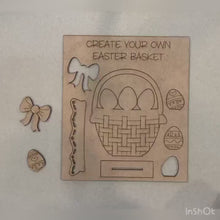 Load and play video in Gallery viewer, Create Your Own Easter Basket Kit File SVG, Glowforge easter sign, LuckyHeartDesignsCo
