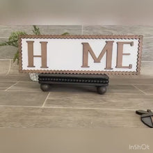 Load and play video in Gallery viewer, Vintage Rustic Interchangeable Home Sign File SVG, Glowforge Farmhouse, LuckyHeartDesignsCo

