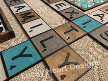 Load image into Gallery viewer, Scrabble Wall Sign File, SVG Glowforge decor
