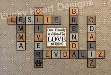 Load image into Gallery viewer, Scrabble Wall Sign File, SVG Glowforge decor
