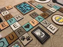 Load image into Gallery viewer, Scrabble Wall Sign File, SVG Glowforge decor
