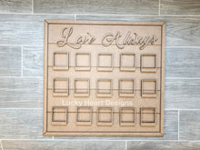 Load image into Gallery viewer, Square Shiplap Photo Collage Frame File SVG, Glowforge sign
