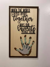 Load image into Gallery viewer, Family Handprint Sign File SVG, Glowforge
