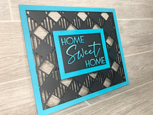 Load image into Gallery viewer, Plaid Sign Trio File SVG, Glowforge picture frame
