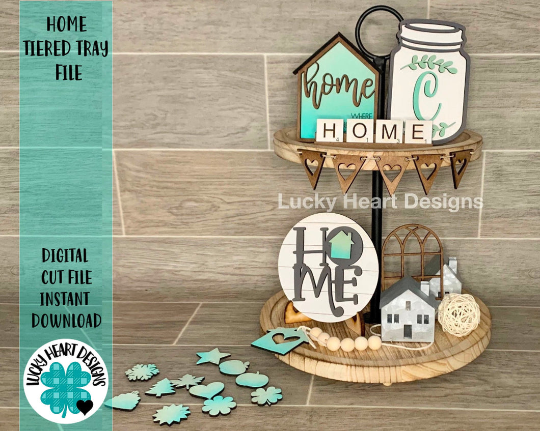 Home Tiered Tray File SVG
