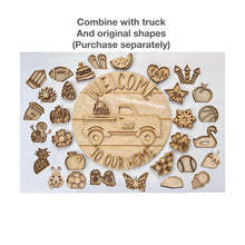 Load image into Gallery viewer, Extra Shapes for the 15&quot; Interchangeable Truck File SVG, Glowforge Laser, LuckyHeartDesignsCo
