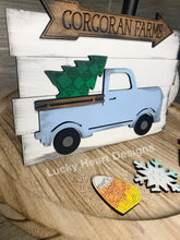 Load image into Gallery viewer, Interchangeable Truck For Tiered Truck File SVG, Glowforge Laser, Seasonal Shapes, LuckyHeartDesignsCo

