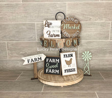 Load image into Gallery viewer, Farm Tiered Tray File SVG, Glowforge Tier Tray Farmhouse Decor
