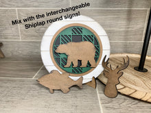 Load image into Gallery viewer, Cabin Tiered Tray File SVG, Glowforge Laser, Camping Tier Tray, LuckyHeartDesignsCo
