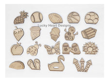Load image into Gallery viewer, Extra Shapes for the 15&quot; Interchangeable Truck File SVG, Glowforge Laser, LuckyHeartDesignsCo
