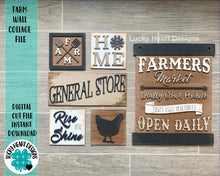Load image into Gallery viewer, Farm Wall Collage File SVG, Sign Glowforge Laser, LuckyHeartDesignsCo
