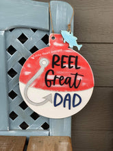 Load image into Gallery viewer, Reel Great Dad Father&#39;s Day File SVG, Glowforge Laser, Craft Kit Gift, LuckyHeartDesignsCo
