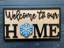 Load image into Gallery viewer, Interchangeable HOME Sign with 12 shapes File SVG, (Glowforge sized)Home sweet Home
