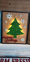 Load image into Gallery viewer, Lighted Christmas Signs File SVG, Holiday Decor Glowforge, LuckyHeartDesignsCo
