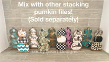 Load image into Gallery viewer, Stacking Pumpkin Two File SVG, Leopard Cheetah print Glowforge, Fall Decor, LuckyHeartDesignsCo
